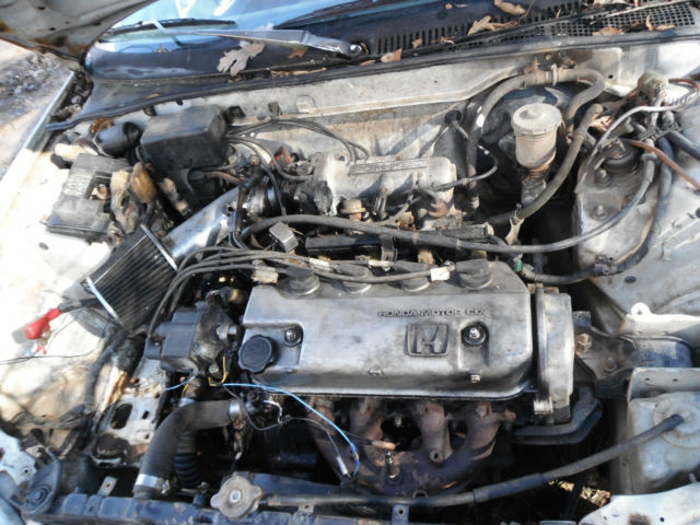 1989 White Honda CRX Hatchback