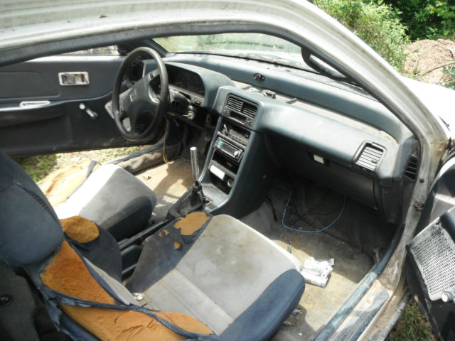 1989 White Honda CRX Hatchback