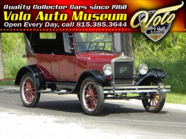 1927 Burgundy Ford Model T Convertible