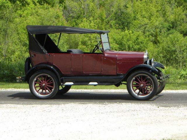 1927 Burgundy Ford Model T Convertible