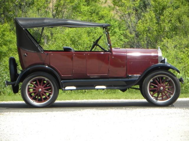 1927 Burgundy Ford Model T Convertible