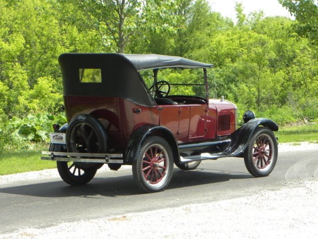 1927 Burgundy Ford Model T Convertible
