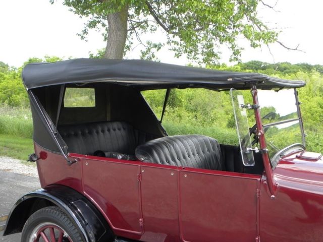 1927 Burgundy Ford Model T Convertible