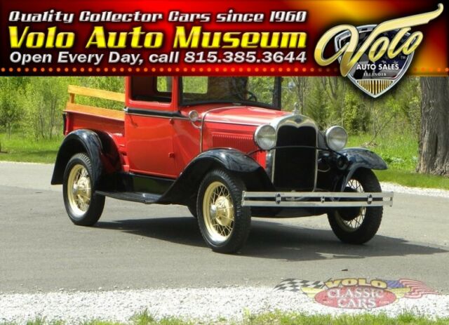 1931 Orange Ford Model A Pickup Truck