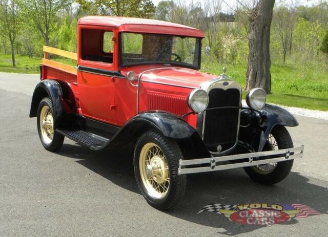 1931 Orange Ford Model A Pickup Truck