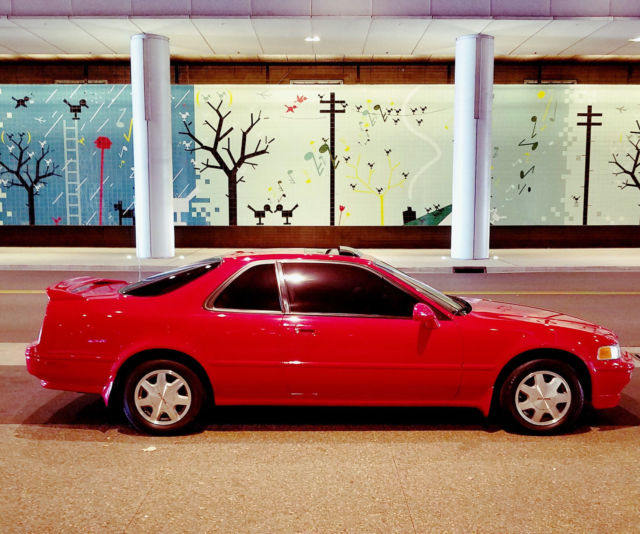 1992 Red Acura Legend Coupe