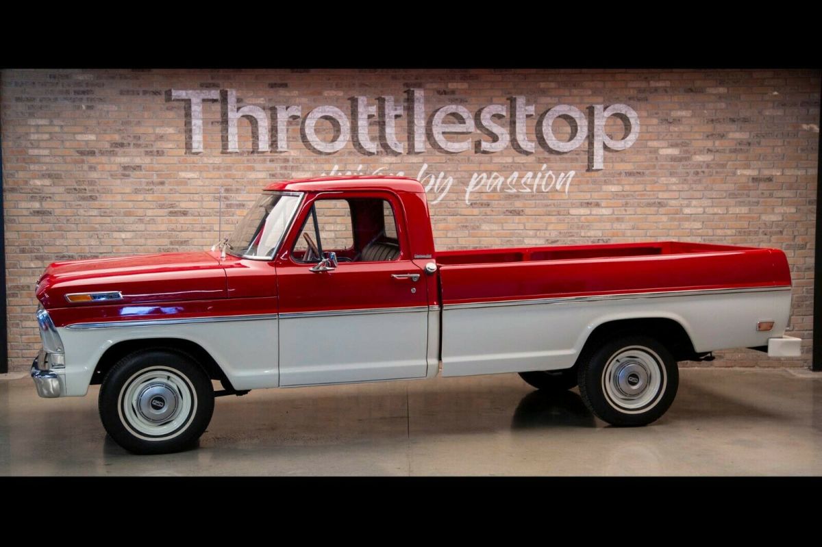1969 Red Ford F-100 Standard Cab Pickup
