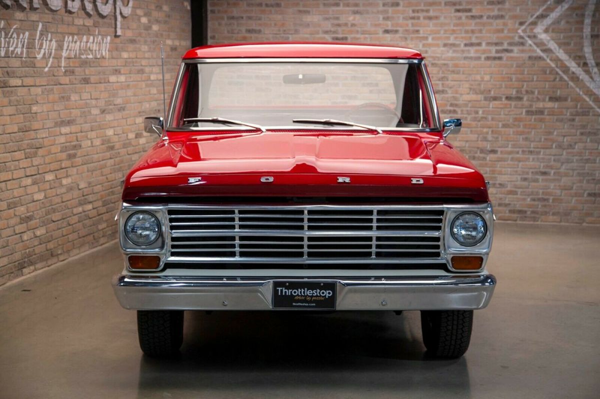 1969 Red Ford F-100 Standard Cab Pickup
