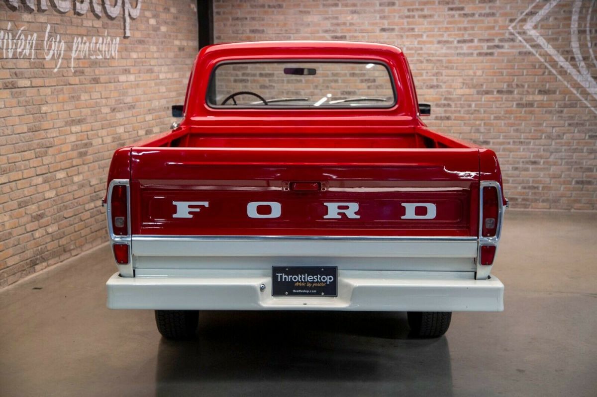 1969 Red Ford F-100 Standard Cab Pickup