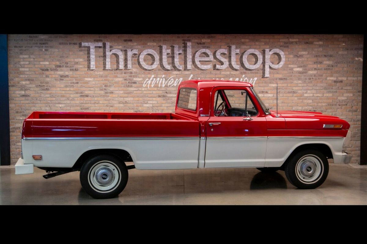 1969 Red Ford F-100 Standard Cab Pickup