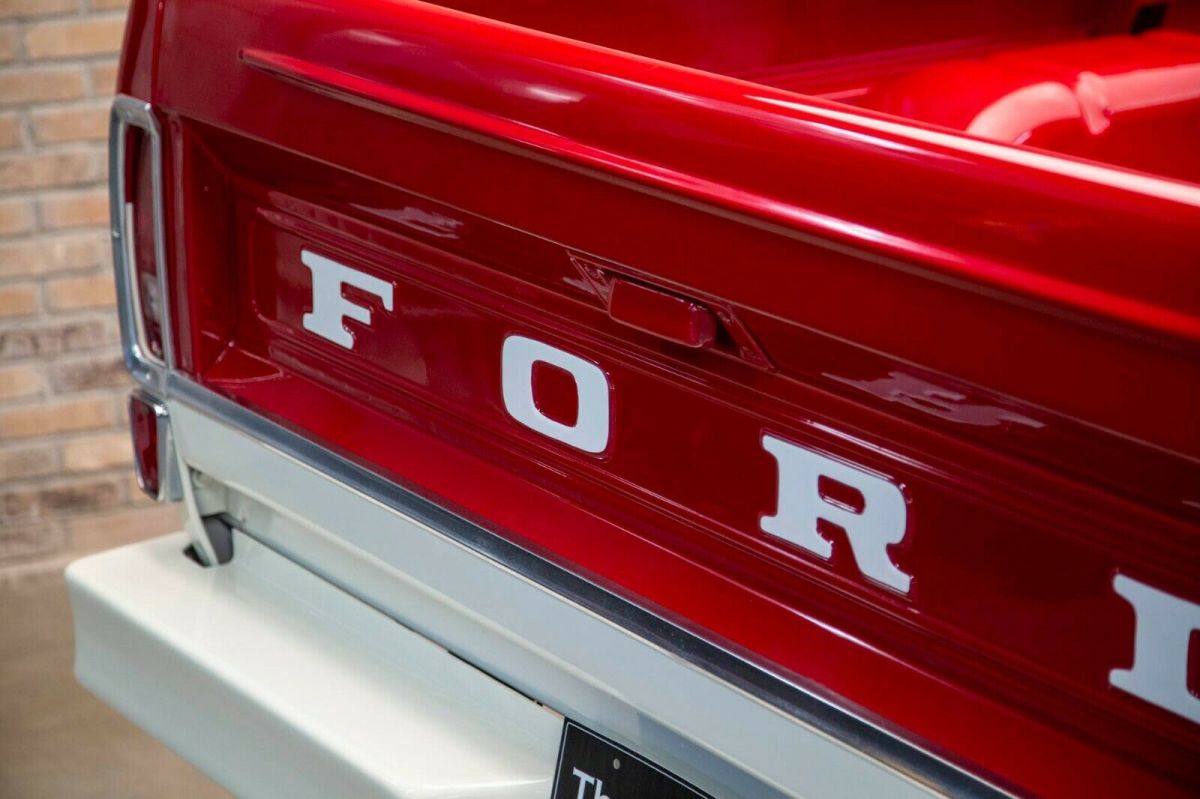 1969 Red Ford F-100 Standard Cab Pickup