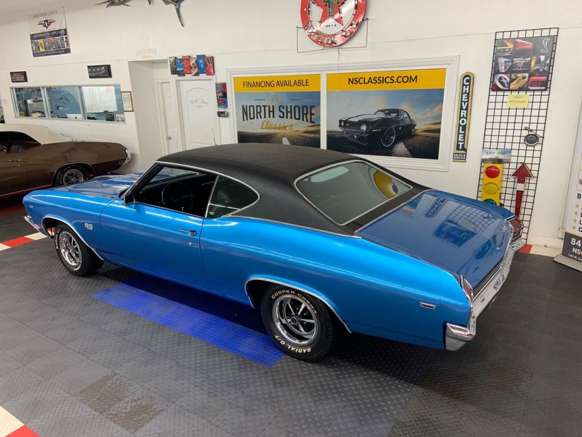 1969 Blue Chevrolet Chevelle Coupe