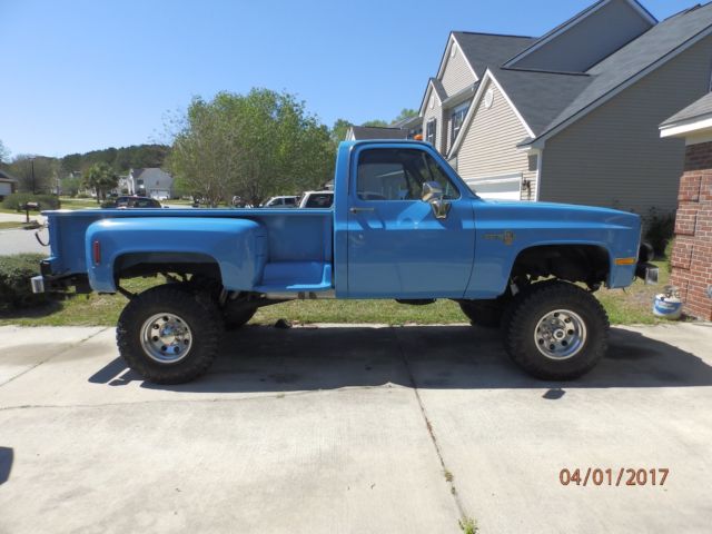 1987 medium blue Chevrolet Other Pickups Standard Cab Pickup
