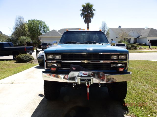 1987 medium blue Chevrolet Other Pickups Standard Cab Pickup