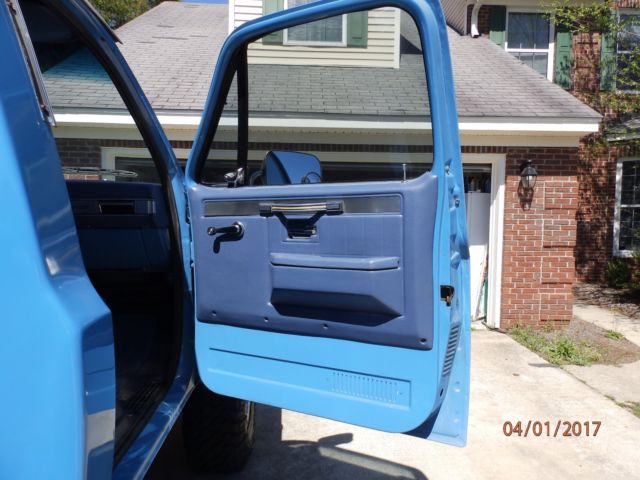 1987 medium blue Chevrolet Other Pickups Standard Cab Pickup