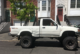 1992 white Toyota Tacoma pickup
