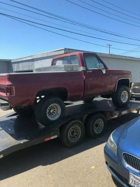 1978 Burgundy Chevrolet C/K Pickup 1500 Standard Cab Pickup