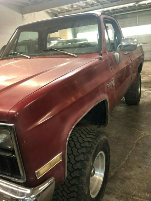 1978 Burgundy Chevrolet C/K Pickup 1500 Standard Cab Pickup