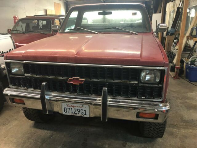 1978 Burgundy Chevrolet C/K Pickup 1500 Standard Cab Pickup