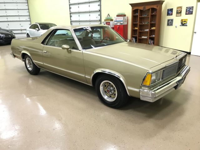 1981 Gold Chevrolet El Camino Pick up
