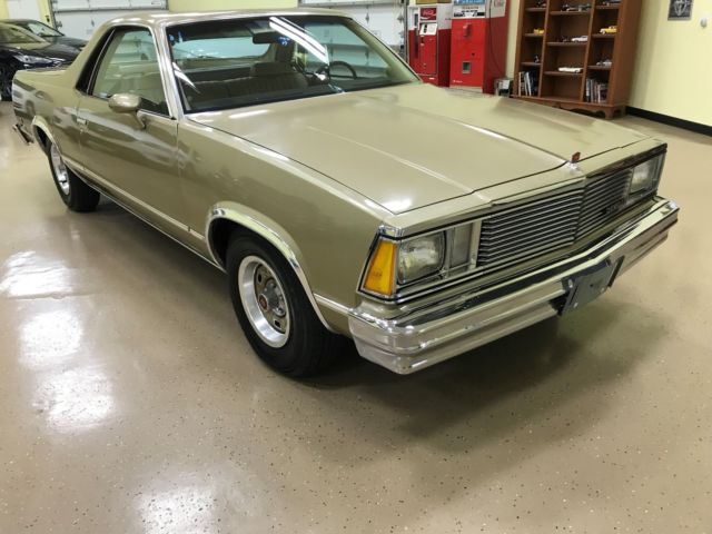 1981 Gold Chevrolet El Camino Pick up