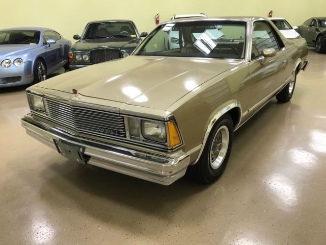 1981 Gold Chevrolet El Camino Pick up