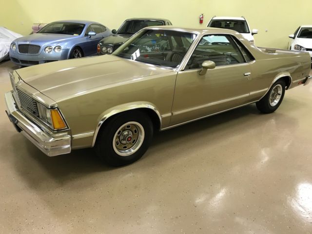 1981 Gold Chevrolet El Camino Pick up