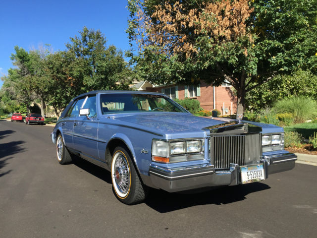 1984 Blue Cadillac Seville Sedan