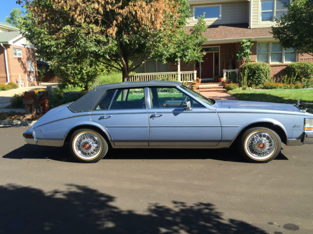 1984 Blue Cadillac Seville Sedan