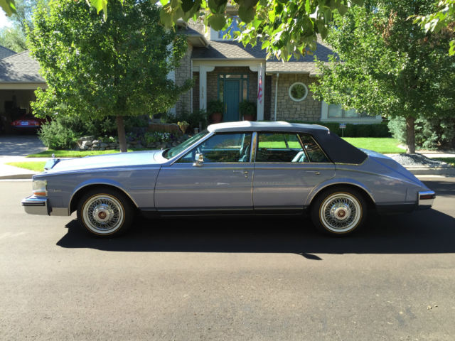 1984 Blue Cadillac Seville Sedan