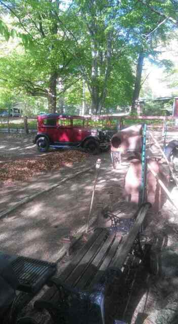 1929 Red Ford Model A Sedan