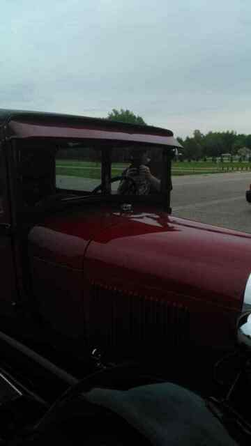 1929 Red Ford Model A Sedan