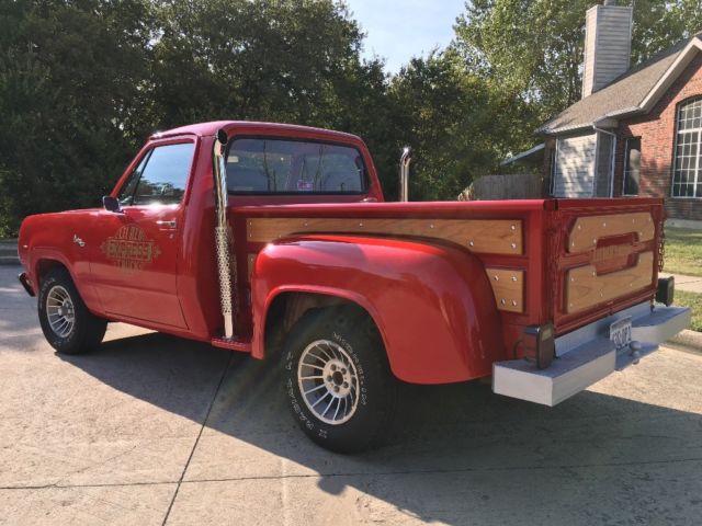 1980 Red Dodge Ram 1500 Standard Cab Pickup