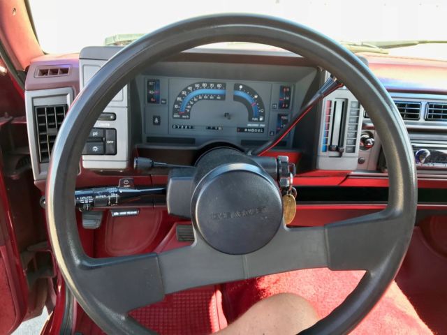 1991 Burgundy Chevrolet S-10 Standard Cab Pickup