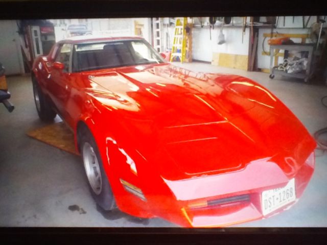 1981 Red Chevrolet Corvette