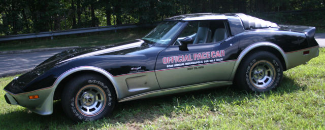 1978 Black and Silver Chevrolet Corvette Coupe