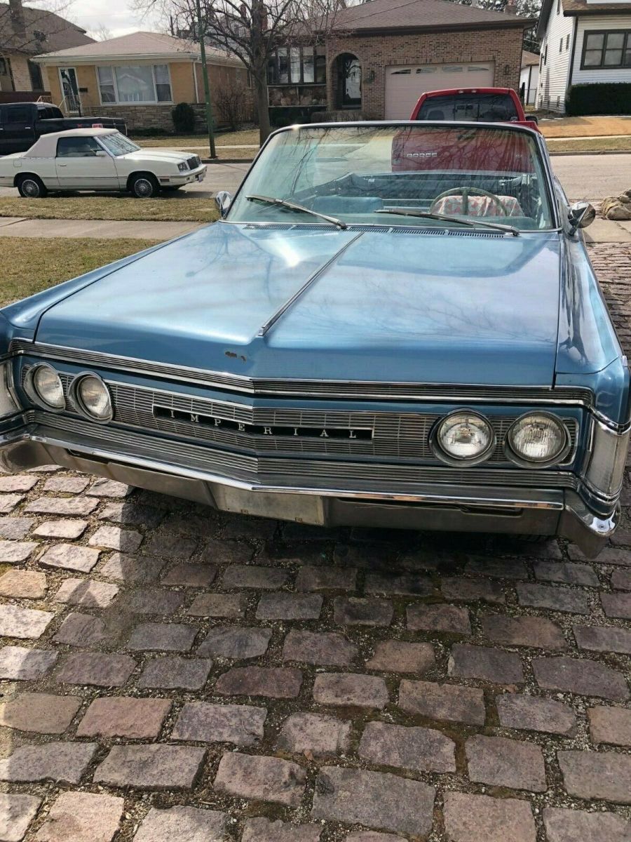 1967 Blue Chrysler Imperial Convertible