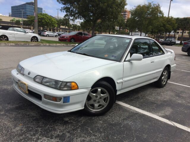 1992 White Acura Integra Hatchback
