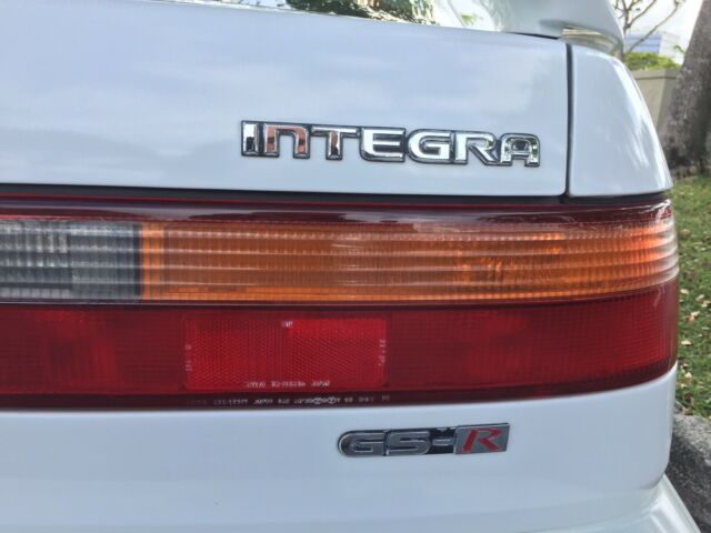 1992 White Acura Integra Hatchback