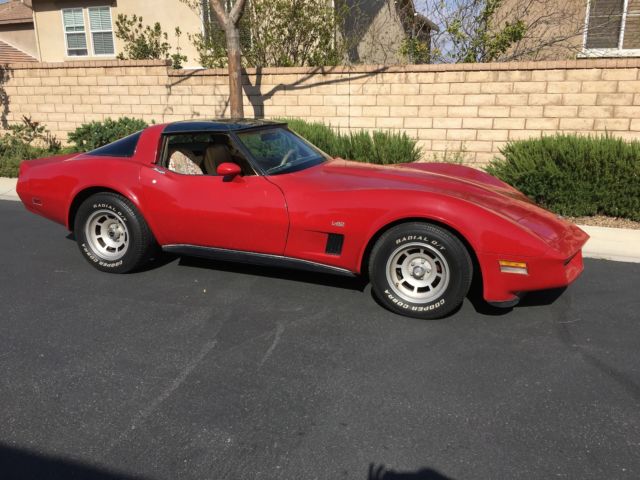 1980 Red Chevrolet Corvette