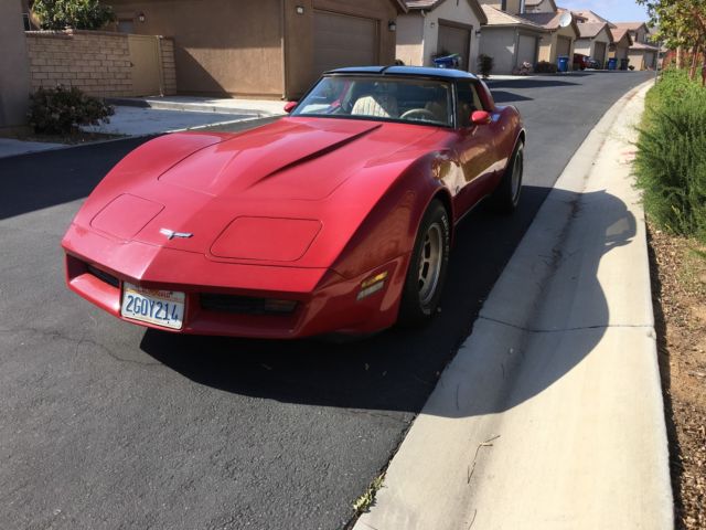 1980 Red Chevrolet Corvette