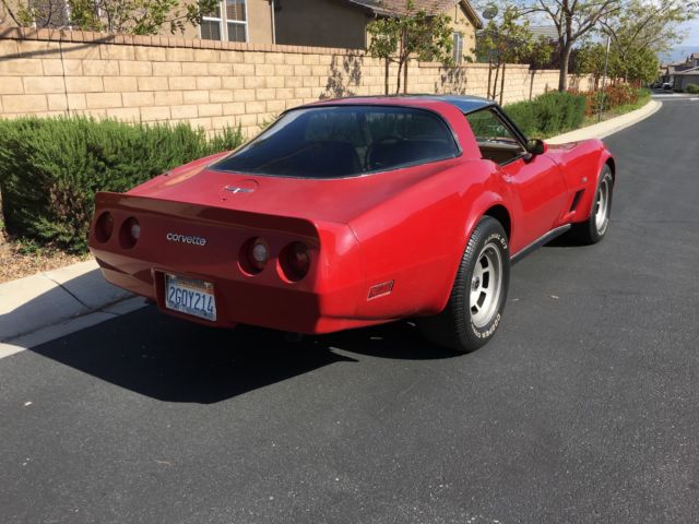 1980 Red Chevrolet Corvette