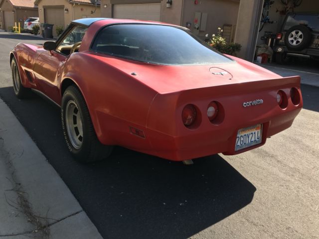 1980 Red Chevrolet Corvette