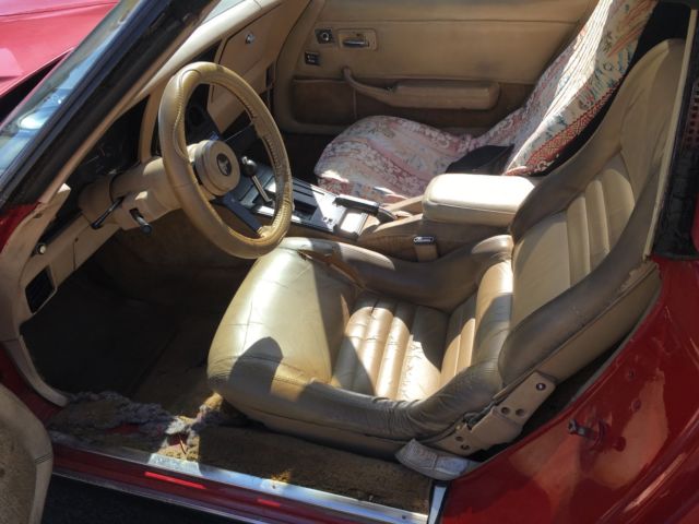 1980 Red Chevrolet Corvette