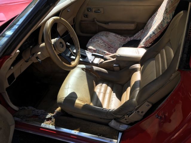 1980 Red Chevrolet Corvette