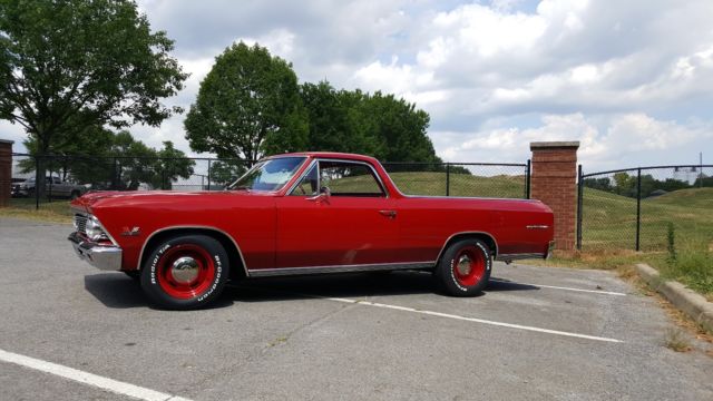 1966 Red Chevrolet El Camino