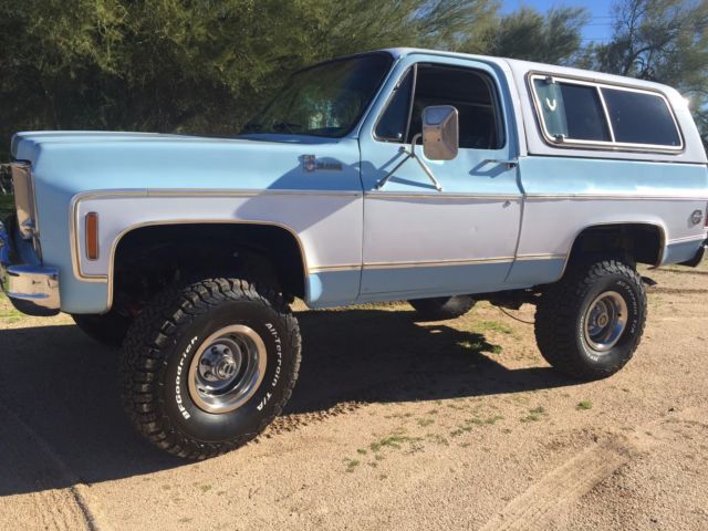 1977 Blue Chevrolet Blazer SUV