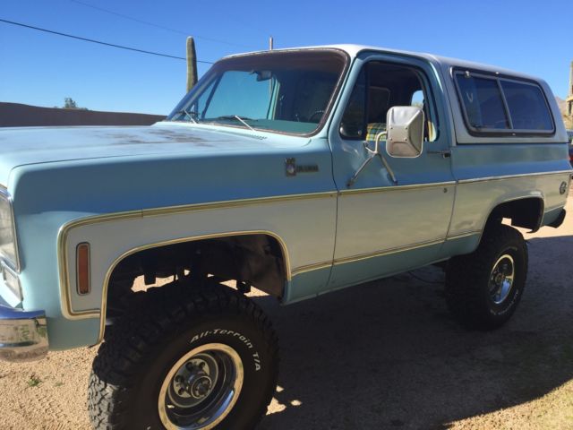 1977 Blue Chevrolet Blazer SUV