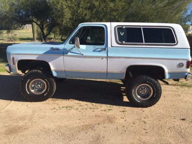 1977 Blue Chevrolet Blazer SUV