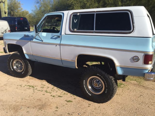 1977 Blue Chevrolet Blazer SUV